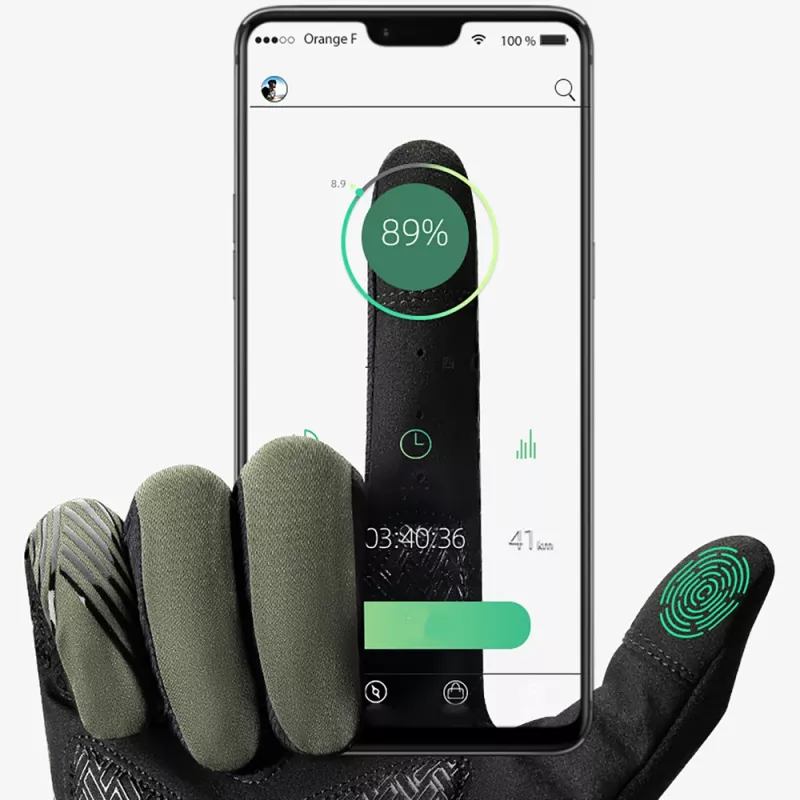 ROCKBROS Guantes de ciclismo de dedos largos primavera/verano/otoño talla L verde