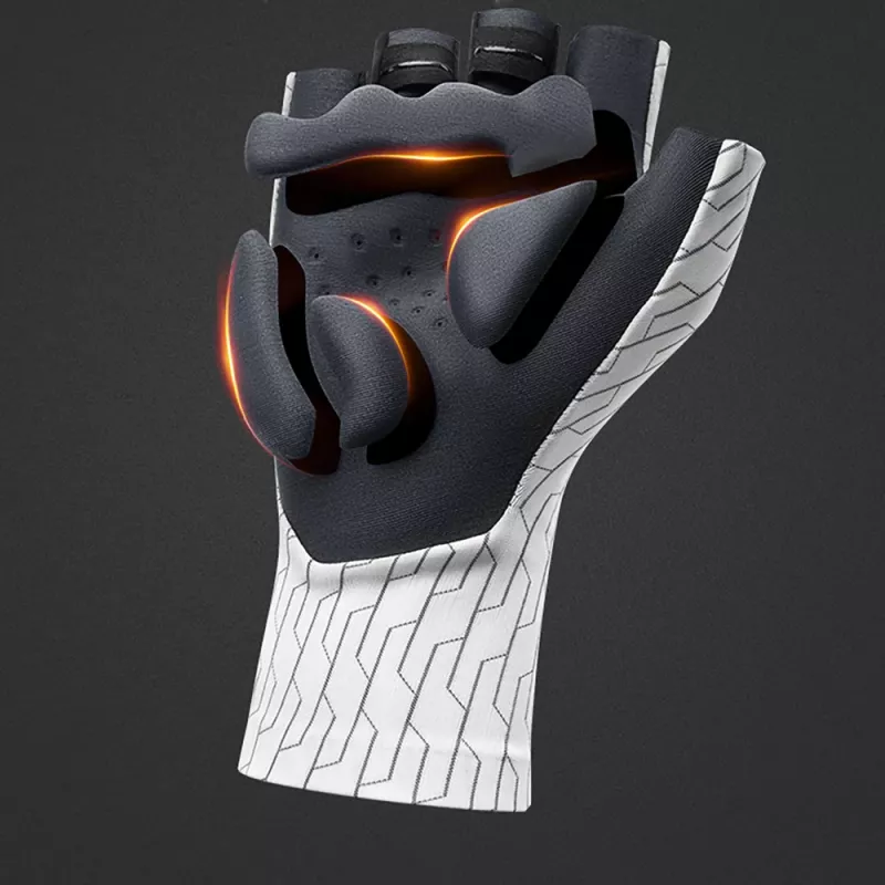 ROCKBROS Guantes de ciclismo de carretera de dedos cortos talla S blanco/negro