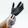 Rockbros Guantes deportivos de dedo completo primavera-verano talla L - blanco-negro