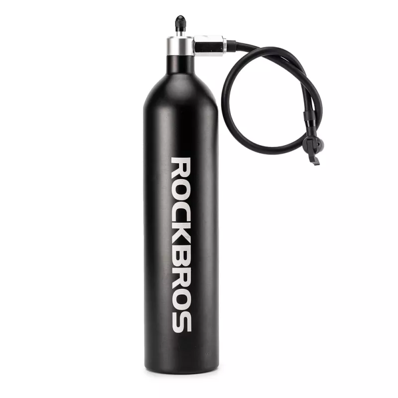 ROCKBROS Inflador de neumáticos tubeless con depósito de aire comprimido 1,2L 200 PSI - negro