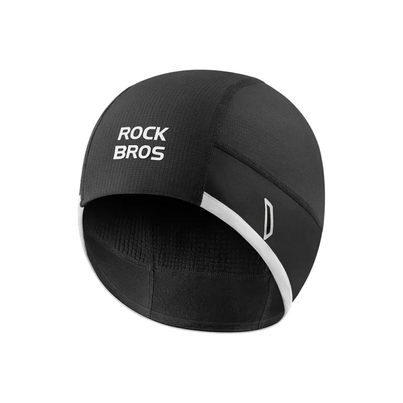 ROCKBROS Gorra de ciclismo térmica cortavientos M016 Negro 54-61 cm