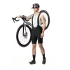 ROCKBROS Culotte de tirantes de ciclismo con badana hombre, largo corto, talla L, Negro YDDK009