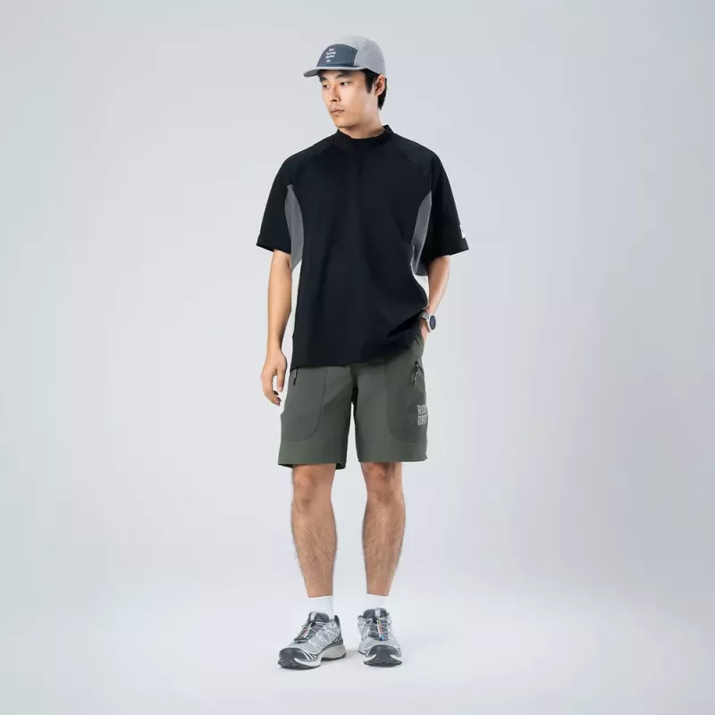 ROCKBROS pantalón corto de ciclismo YDDK015 con cinturón talla XXXL - verde