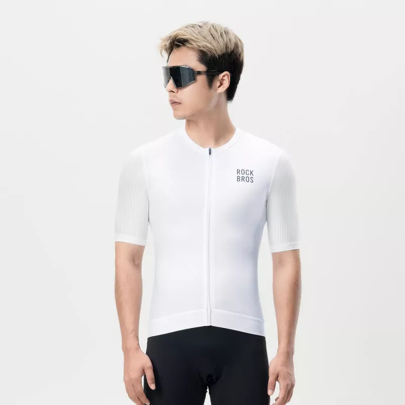 ROCKBROS maillot de ciclismo 15200025 manga corta talla XXXL - blanco
