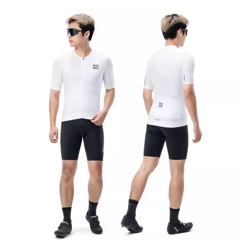 ROCKBROS maillot de ciclismo 15200025 manga corta talla XXXL - blanco