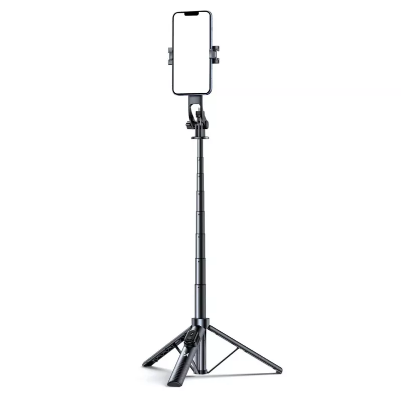 Wozinsky palo selfie WC1Y30S trípode telescópico 1,3 m con soporte para móvil - negro