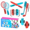 Nintendo Switch Sports kit de accesorios familiares 10 en 1 - set rojo y azul