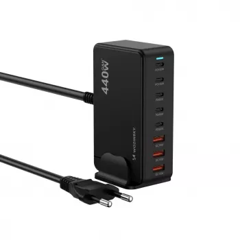 Wozinsky 240W GaN QC3 estación de carga - Negro