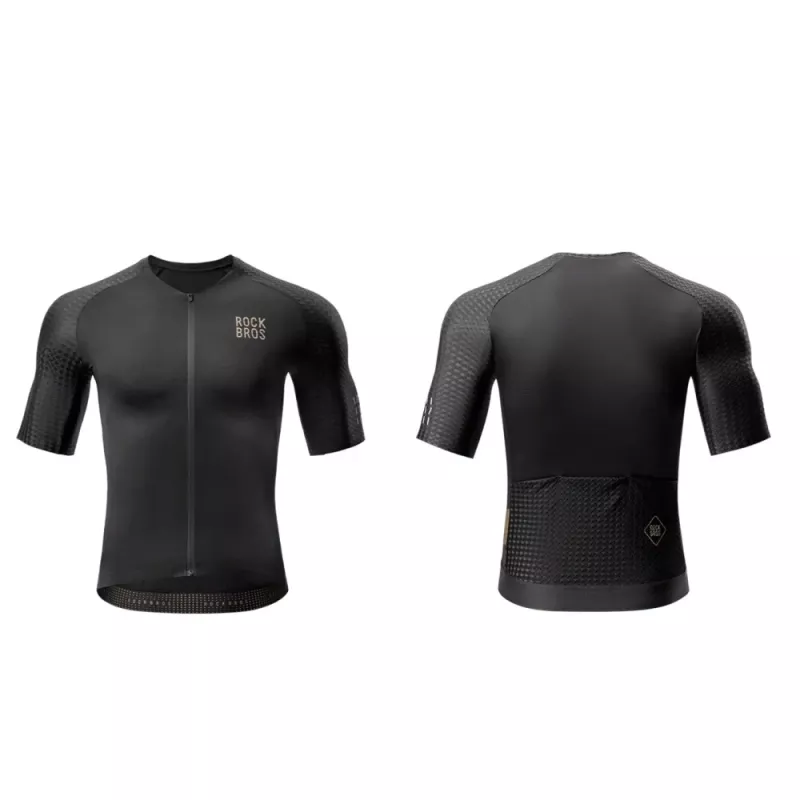 ROCKBROS YDDX011 Maillot de ciclismo de manga corta Diamond XXS Negro
