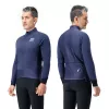 ROCKBROS YDWT014 Chaqueta de ciclismo de invierno de doble capa con forro polar talla L - Azul