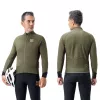 ROCKBROS YDWT014 Chaqueta de ciclismo de invierno de doble capa con forro polar talla L - Verde