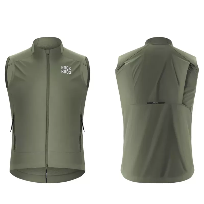 Rockbros YDMJ003 Chaleco cortavientos para bicicleta Primavera/Otoño talla L - Verde