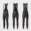 ROCKBROS YDCK012-1 Culotte corto con tirantes de ciclismo hombre con forro polar y badana, largo, negro, talla XL
