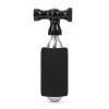 ROCKBROS Cabezal de inflador CO2 de aleación de aluminio CNC para Presta/Schrader - negro