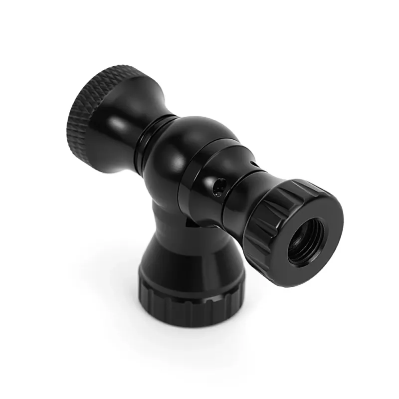 ROCKBROS Cabezal de inflador CO2 de aleación de aluminio CNC para Presta/Schrader - negro