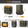 ROCKBROS W019 Bolsa de manillar para bicicleta 13,5-24L verde-naranja
