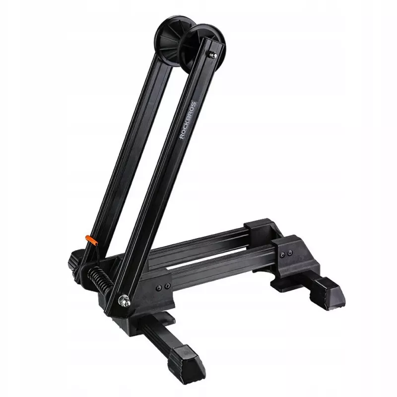 ROCKBROS T30 Soporte de aparcamiento plegable para bicicleta para rueda delantera o trasera, compatible con ruedas de 24-27,5