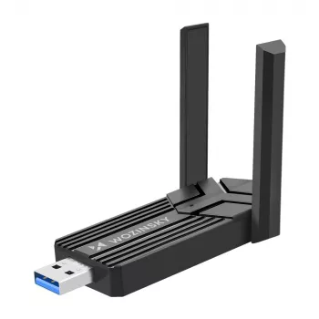 Wozinsky WAX-1800 Adaptador WiFi 6 USB 3.0 inalámbrico de doble banda - negro