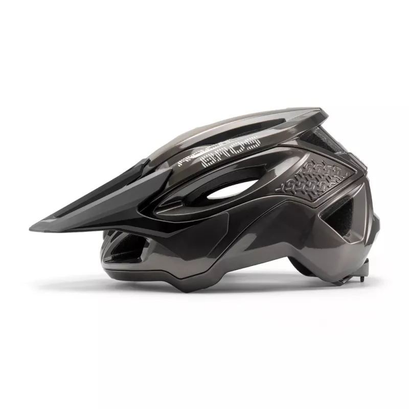 ROCKBROS LK-99 Casco de mountain bike con visera ajustable y cierre magnético 58-62 cm - Gris titanio