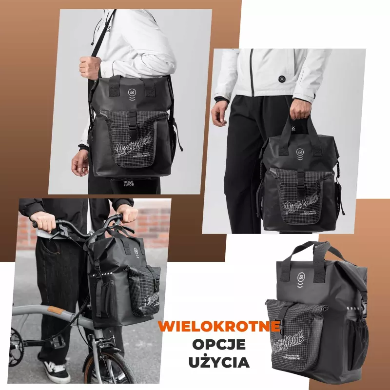 Rockbros AS-158 Bolsa frontal para plegable Brompton - Negro