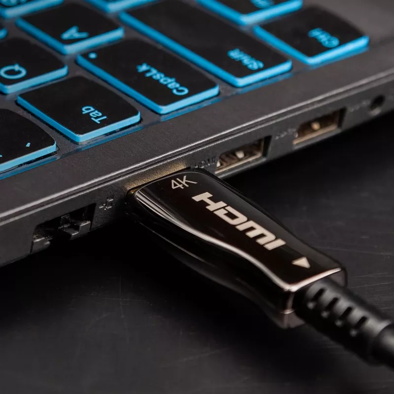 Claroc Cable óptico activo HDMI 2.0 AOC 4K@60Hz 50 m