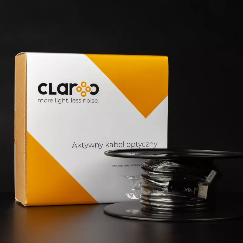 Claroc Cable óptico activo HDMI 2.1 AOC 8K 120Hz 50 m
