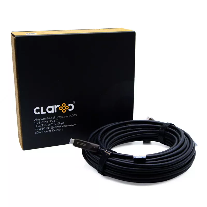 Claroc Cable óptico activo USB-C 4K@60Hz 10 m
