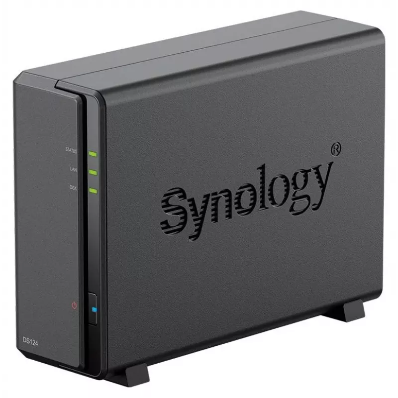 Synology DS124 + 1x HAT3310-12T (12TB) NAS de sobremesa de 1 bahía
