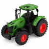 LEAN TOYS Tractor agrícola con remolque basculante, ruedas de goma, verde, 1:24