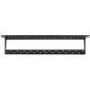 NETRACK 104-20 panel de parcheo Keystone de 24 puertos 1U 19 pulgadas negro