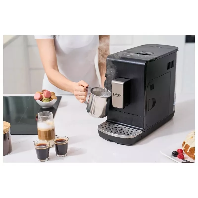 Zelmer Compact Maestro ZCM8110 cafetera espresso, negra, 1050 W, 15 bar