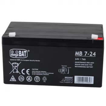 LEAN CARS Batería de gel para vehículo 24V7AH