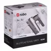 Eldom R110 Robo Batidora de mano, 400 W, 5 velocidades, función turbo, accesorios batidor y mezclador, plata (R110 robo)