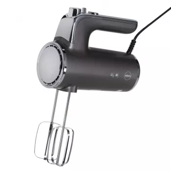 Eldom R110 Robo Batidora de mano, 400 W, 5 velocidades, función turbo, accesorios batidor y mezclador, plata (R110 robo)
