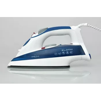 Eldom DA36 Plancha de vapor con golpe de vapor - Azul, 2200W, suela cerámica