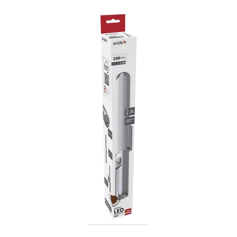 Avide Lámpara LED de Armario con Batería 2,5W Sensor de Movimiento 3000K