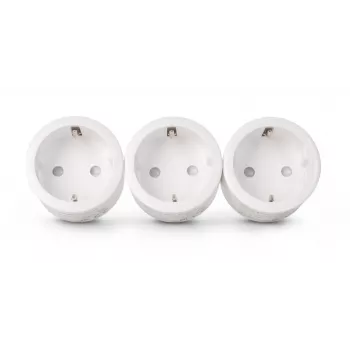 ENTAC Set de Enchufes Inalámbricos Pack de 3 Blanco
