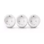 ENTAC Set de Enchufes Inalámbricos Pack de 3 Blanco