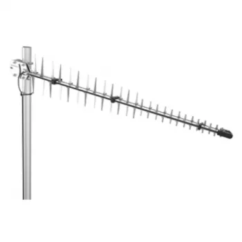 Poynting A-LPDA-0092-04 Antena direccional array dipolo log-periódico, 698-960/1710-2700 MHz, 11 dBi, conector SMA, plata