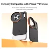 Funda protectora de fotografía KF con soporte de objetivo de 58 mm para Apple iPhone 17 Pro Max - Negra