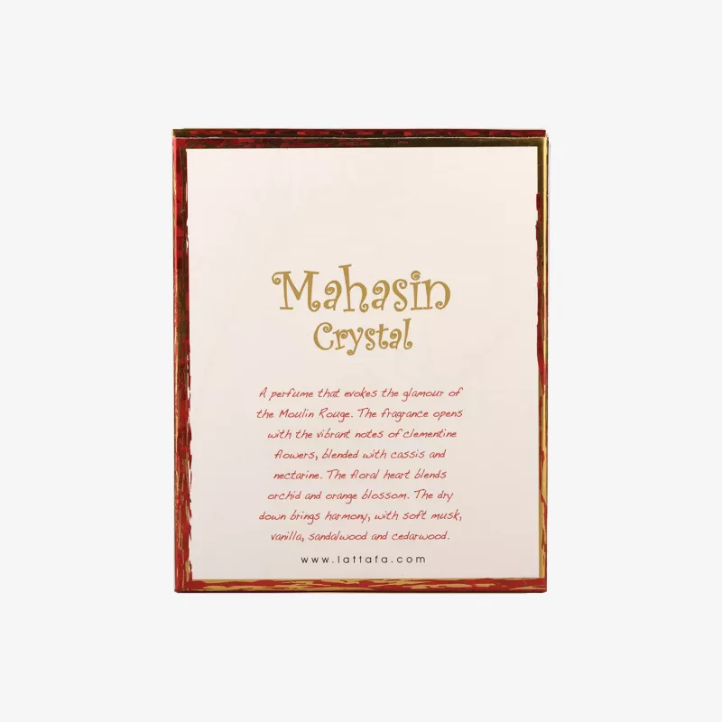Lattafa Mahasin Crystal Eau de Parfum para mujer 100 ml