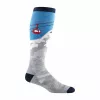 Darn Tough Heady Yeti OTC Midweight with Cushion Calcetines de Lana Merino - Gris, Talla L