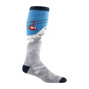 Darn Tough Heady Yeti OTC Midweight with Cushion Calcetines de Lana Merino - Gris, Talla L