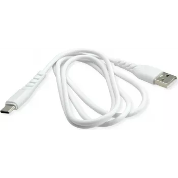 BIOND Cable USB-A a USB-C 1m blanco de plástico reciclado - carga y datos