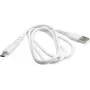 BIOND Cable USB-A a USB-C 1m blanco de plástico reciclado - carga y datos