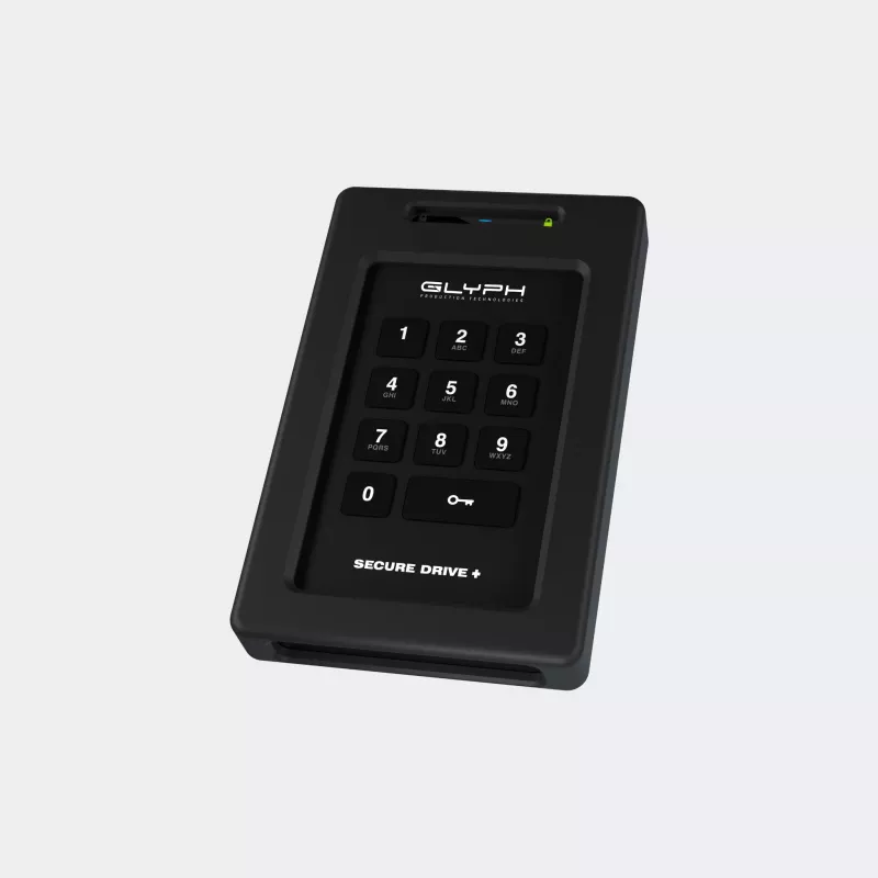 Glyph SecureDrive+ Keypad 4TB SSD cifrado con USB 3.2 Gen 2 Type-C