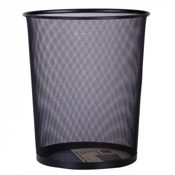 Deli papelera de malla 18L negra