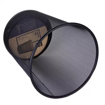 Deli papelera de malla 18L negra