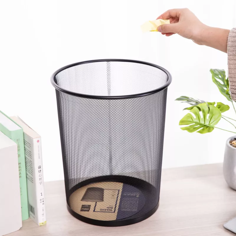 Deli papelera de malla 18L negra