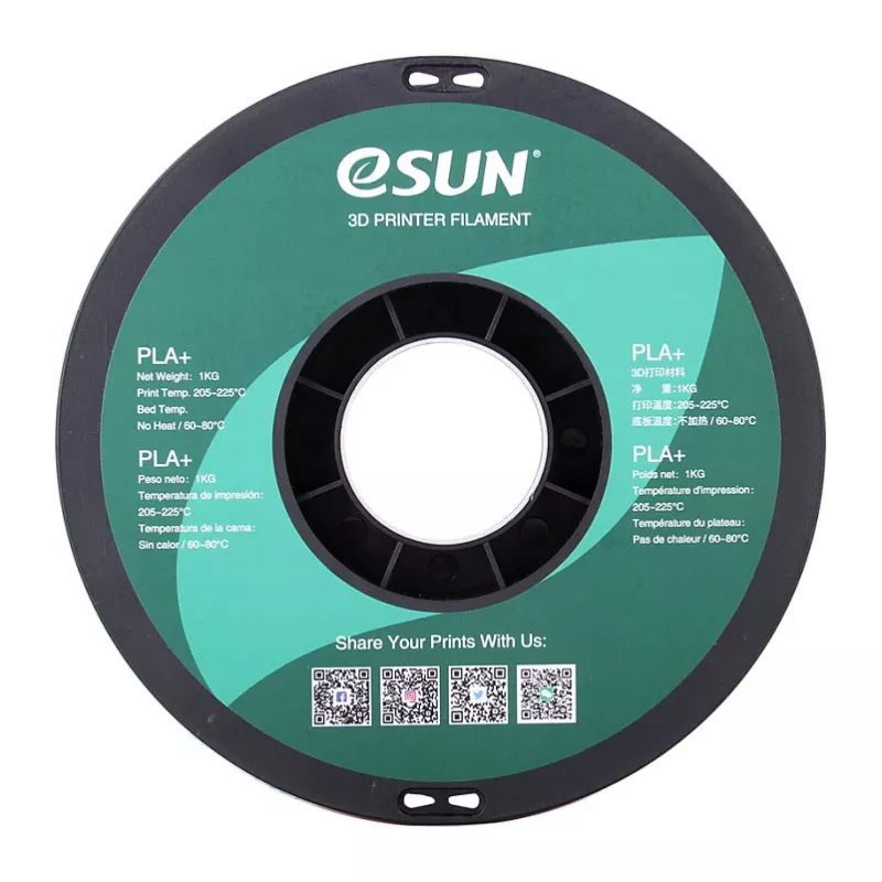 ESUN PLA+ 1,75mm amarillo 1kg filamento para impresora 3D